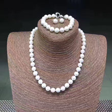 Sinya high luster Round Freshwater Pearls Strand Necklace Bracelet Earring