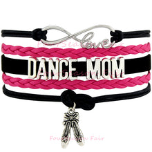 Custom Infinity Love Dance Mom Bracelet Dancer Dancing Ballet Shoes Charm L