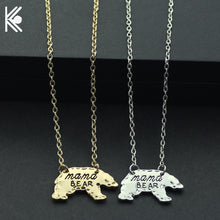 Cute Mama Bear Necklace For Mom Gift Mother's Day Birthday Gift for Mom Mam