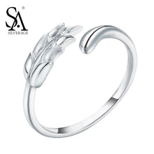 SA SILVERAGE Real 925 Sterling Silver Rose Wedding Rings for Women Mom Wife