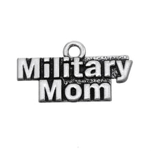 my shape 20Pcs Metal Word Military Mom Charms Jewelry For Women-in Charms f