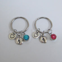 Baby Feet Keychain New Mom Keychain For First Mothers Day Gifts-in Key Chai