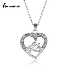 2017 Mom Necklace Baby Heart Pendant Mother Daughter Son Child Family Love