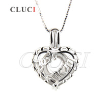 Great Mother's Day gift, CLUCI 925 sterling silver Best Mom Heart shape jew