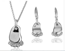 2016 Baby foot Jewelry Sets Fashion cute Son's feet jewelry sets silver Pla