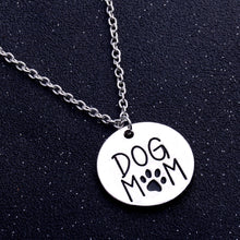 Dog Mom Paws Necklace Charm Mother's Gifts Pendant Chain Family Love Dog Ta