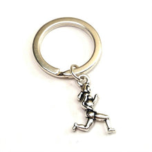 12pcs/lot Runner Keychain Runner Charm keyring Runner Jewelry  Girl Running