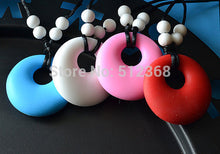 HOT!!!  Mix colors Silicone tear drop teething necklace for mom to wear and