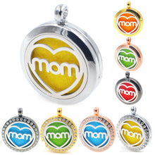 XX14 Stainless Steel Aromatherapy Diffuser "Mom Heart "Locket Floating per