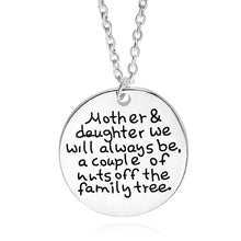 Silver Plated Mother Daughter Necklace Heart Love Mom Necklaces & Pendants