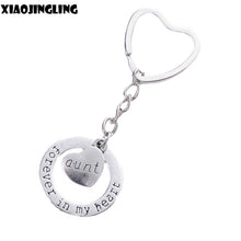 XIAOJINGLING 14 Styles Alloy Keychain Mom Sister Grandma Forever In My Hear