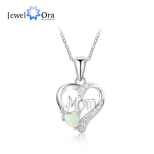 New Woman 100% 925 Sterling Silver Opal & CZ Stone with Heart Shape Bracele