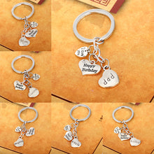 Family Dad Mom Sister Brother Grandma Grandpa Happy Birthday Key Chains Key