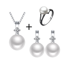 Sinya 925 Sterling Silver jewelry sets for women with freshwater pearls ear