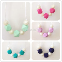 2pcs/lot BPA Free DIY Silicone Baby Safe Dummy Teething Necklace Silicone H
