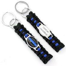 (10 PCS/lot)THIN BLUE LINE BACK THE BLUE Paracord Survival I Love Wife Mom