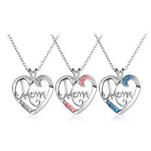 monogram mom necklaces women Mother's Day Best Gift Necklace white blue pin
