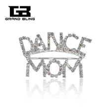 Austrian Rhinestone Brooch "DANCE MOM" Pin as The Unique Gift to Mother-in