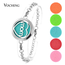 Perfume Locket Bracelet 316L Stainless Steel Bangle Love Mom 30mm 2 Styles