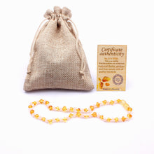 Ambar Teething Necklace with Quartz Beads Polished Honey Certified Natural