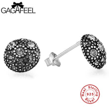GAGAFEEL Stud Earrings For Women 925 Sterling Silver Stud Pending Round Nob