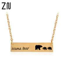 Hot Sale Dropship New Fashion New Mom Love Mama Bear and two baby bears Nec