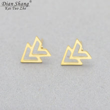 Minimalist Double Triangle Arrow Earrings For Women Geometry Chevron V jewe