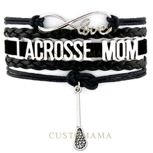 (10 PCS/Lot) Infinity Love Lacrosse Mom Wrap Bracelets For Women Men Lacros