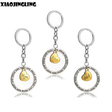 XIAOJINGLING 3pcs/set Keychain Trendy Key Chain Trust Dream Hope Fashion Ac