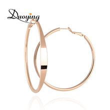 DUOYING New Sale Hoop Earrings Big Round Pedant Circle Earrings Minimalist