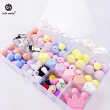 Let's Make candy color teether silicone beads DIY handmade mom jewelery cha