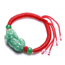 High Quality Natural Jades Green Stone Brave Troops Dongling Jades Bracelet