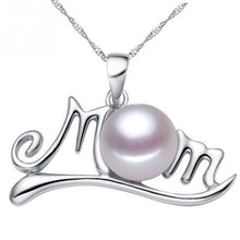 Fashion Simulated Pearl Suspension Women MOM Ladies Silver Plated Pendant N