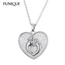 FUNIQUE Moms Jewelry Birthday Gift For Mother Baby Heart Charm Pendant Mom