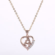 2017 New Designer Hollow Heart Love Jewelry mother baby pendant gold silver