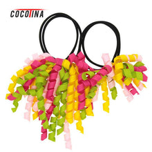 2pcs Colorful Curler Ribbon Hairband Hair Accessories For Children Girl And