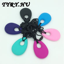5pc BPA Free Silicone Teething Pendant Necklace 100% Organic Rubber Baby Pa