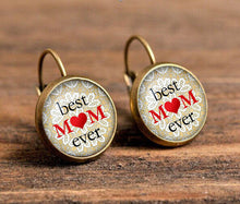 fashion dome crystal glass cabochon earrings jewelry for Mother as gift  be