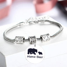 2017 Fashioable Love Mom MAMA Bear Bracelet Bangle For Child Kids Baby Wome