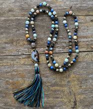 Luxury Drusy Necklace Natural Mixed Stones Gilded Druzy Colorful Tassel Nec