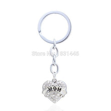 New Engraved MOM Keychain Key Rings Lovely Souvenir Personalized Full Cryst