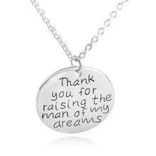 12pcs/lot  Family Jewelry Mother Gift ,Thank You for Raising the Man of My