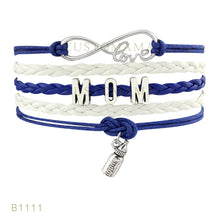 (10 PCS/Lot)Infinity Love Mom Grandma Bottle Charm Bracelets For Women Men