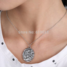 Sliver Plated Chains Necklaces Tag Mom Pendant Necklaces for Women Mother N