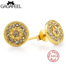 GAGAFEEL 925 Sterling Silver Stud Pending  Earrings For Women Round Gold No