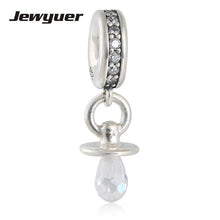 Mother's day gift DIY to MOM Pacifier Dangle charms 925 Sterling Silver Fit