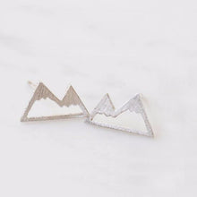 1Pair Cute Snow Mountain Earrings,Unique Ear Studs Nature Inspired Small Ea
