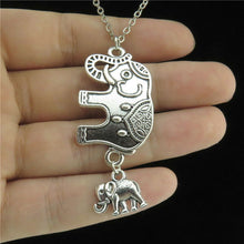 Q937 3 2 Free Shipping Alloy Silver Women Girls Jewelry Animal Elephant Mom