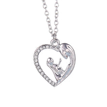 mother and baby jewelry Maternity Jewelry for Women Mom Gift Heart Crystal