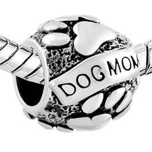 LeoBon Mother Daughter Charms Dog Charm Bracelet Mom On Puppy Dog Charm Fit